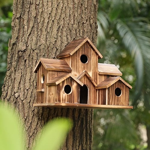 NatureNest – Stylish Handmade Wooden Birdhouse