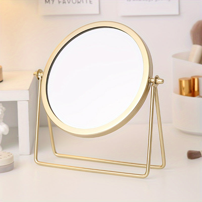 VintageGlow – Adjustable Make-up Mirror with Iron Frame