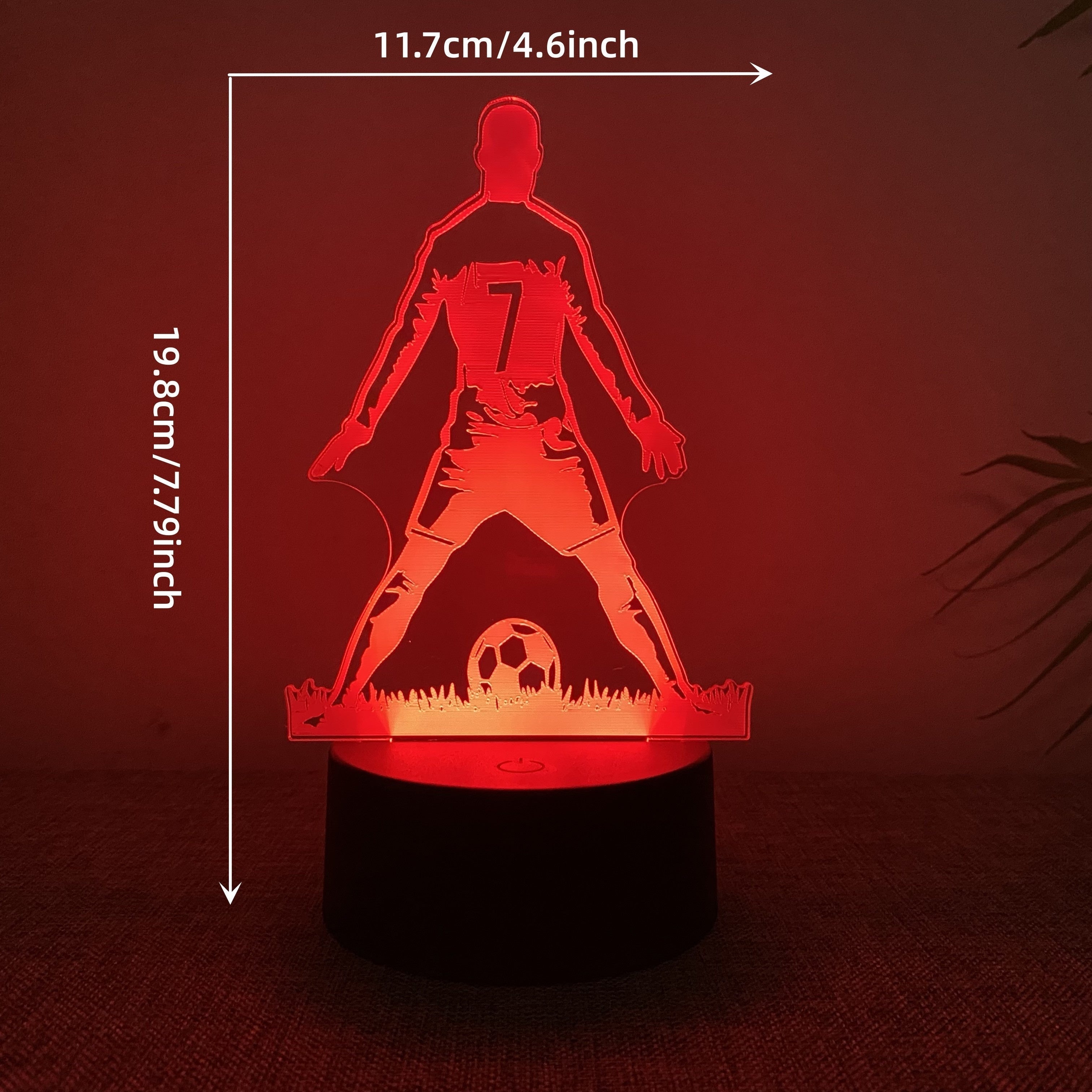 SportGlow – 3D Footballer LED Mood Light with Color Gradient