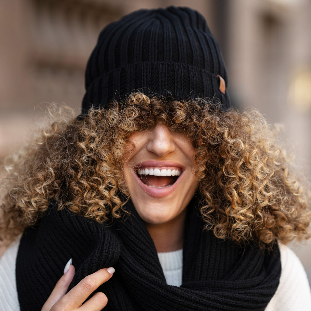 CozyMerino Beanie - Luxury Merino Wool Beanie for Women