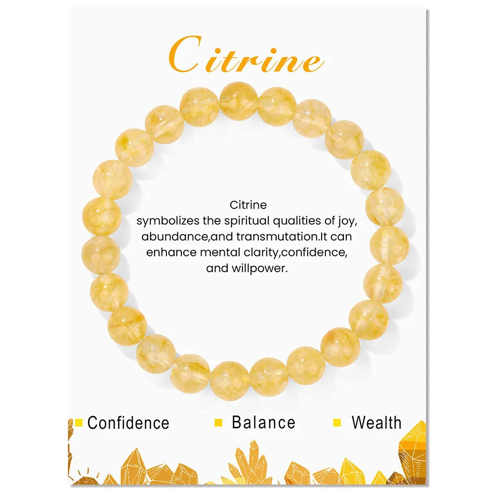 Aria: Natural Crystal Bracelet for Healing Energy