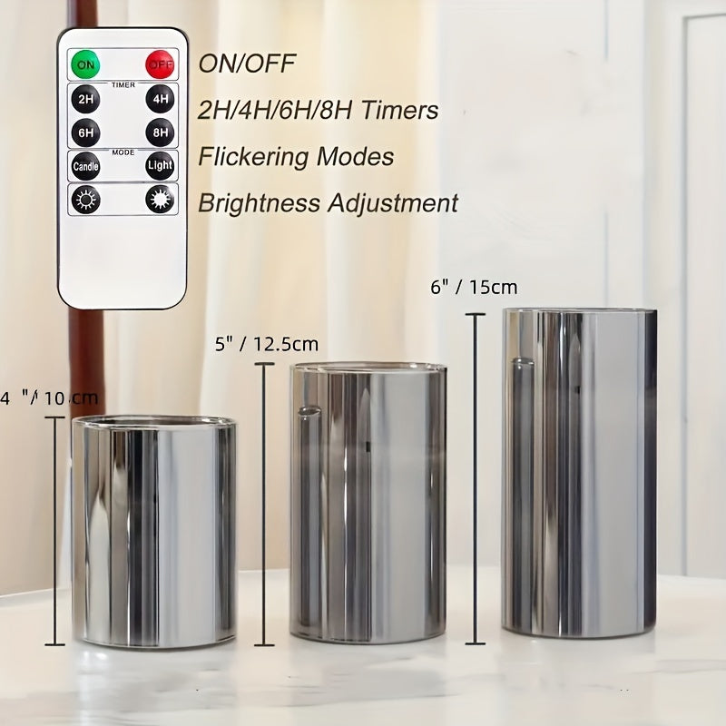 FlameFree LED Candle Set – Stylish Ambient Lighting for Indoor and Outdoor Use