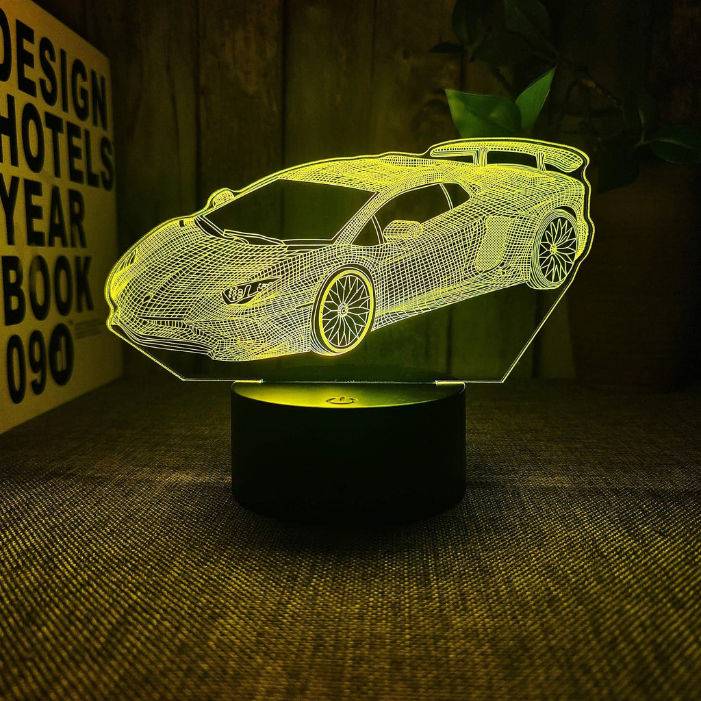 AutoLamp – 3D Sports Car Night Light with USB