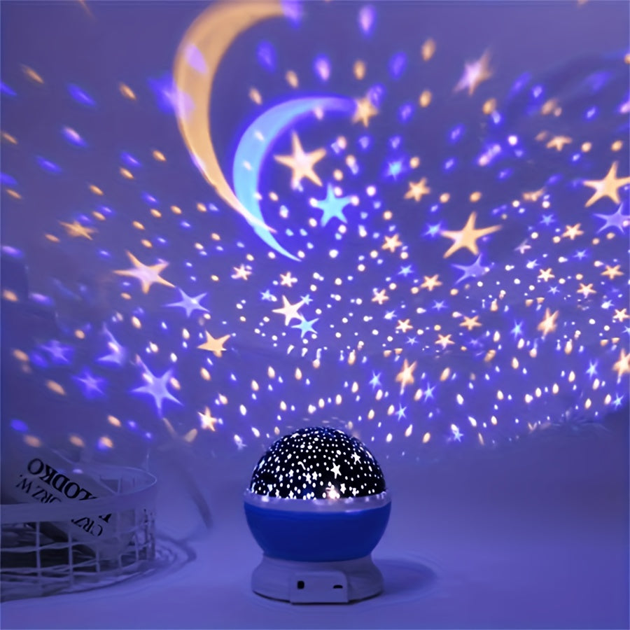 StarryDream Projector – Colourful Star Lamp with 360° Rotation