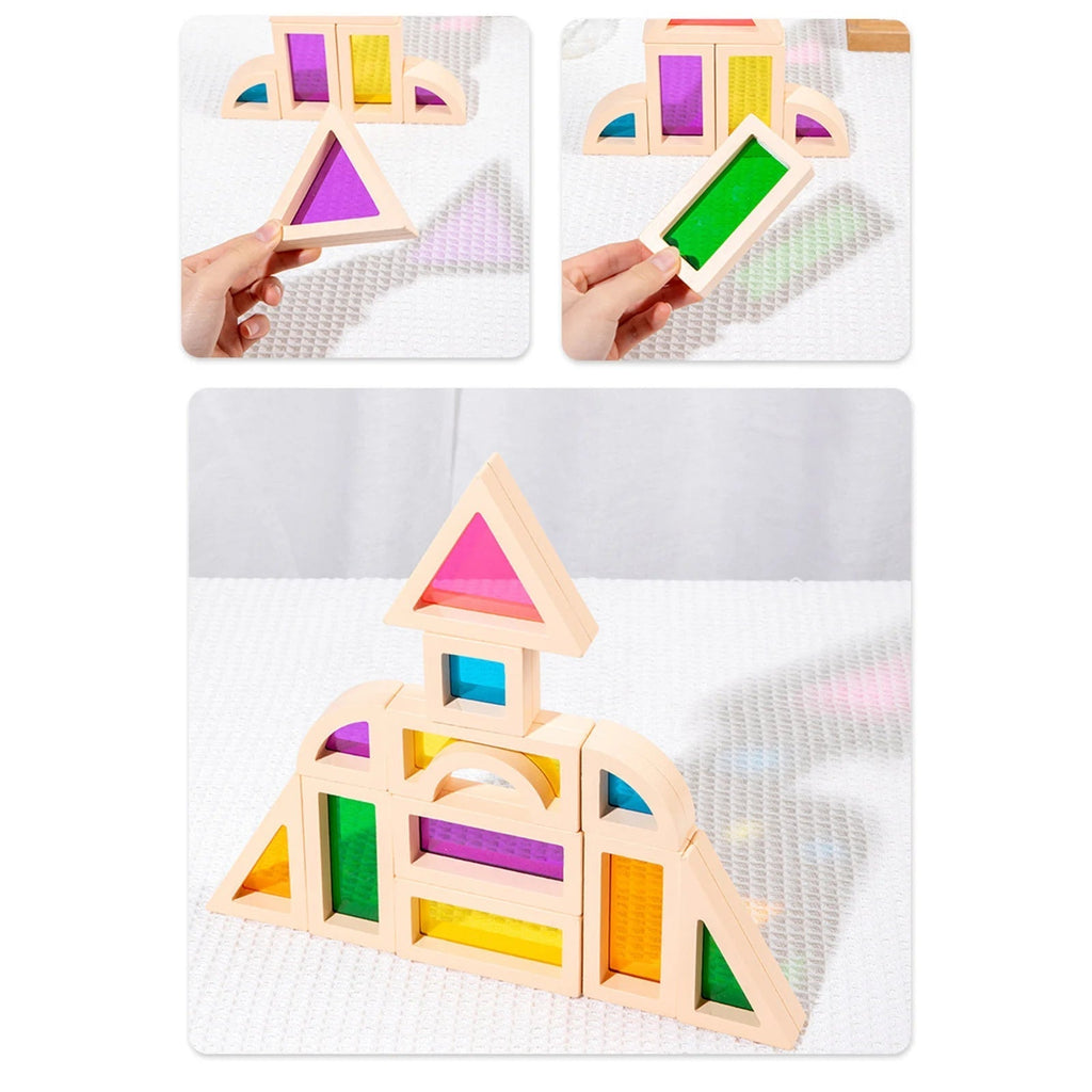 CreativeBlocks – Colorful Wooden Play Stones for Children