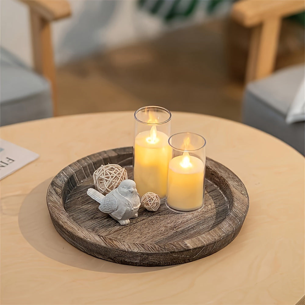 RusticBowl - Wooden Decorative Bowl for Atmospheric Moments