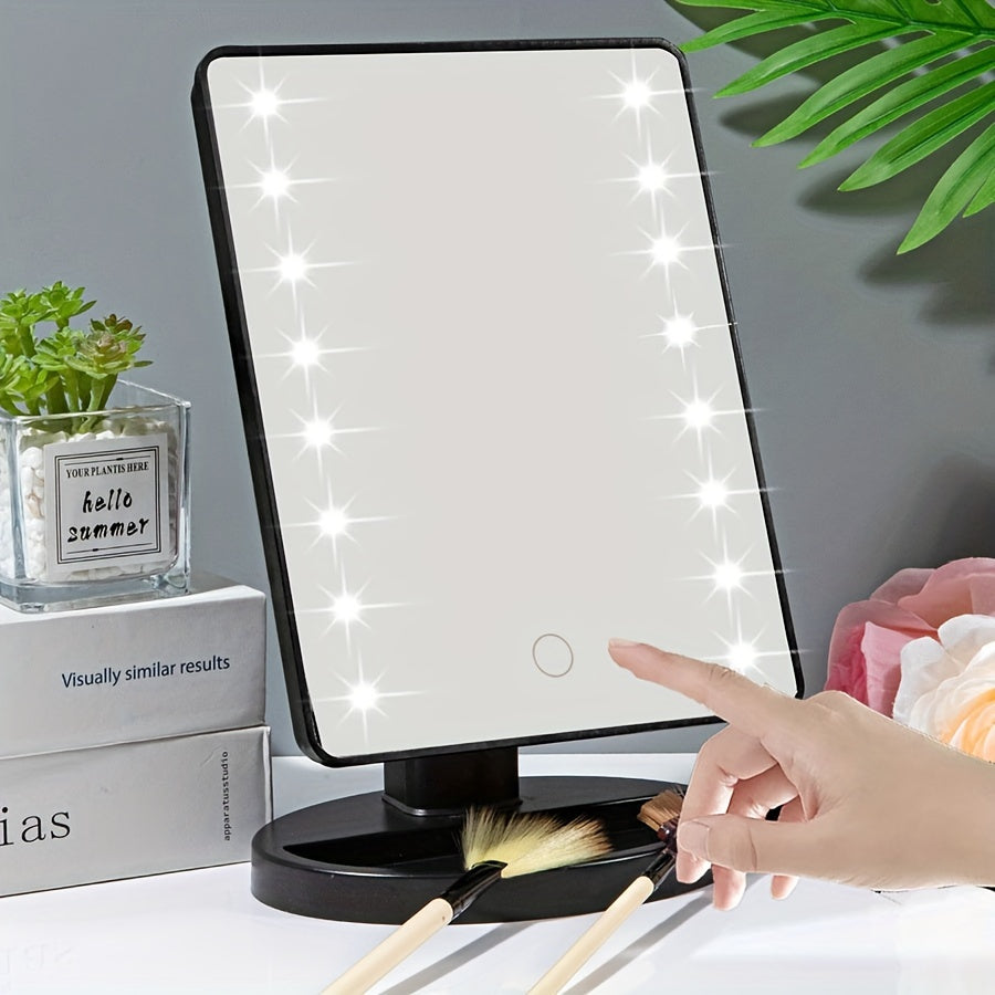 GlowPerfect - Portable Makeup Mirror with 16 LEDs