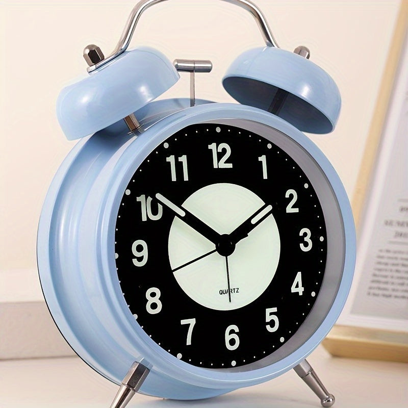 GlowClock – Modern Silent Light-Up Metal Alarm Clock