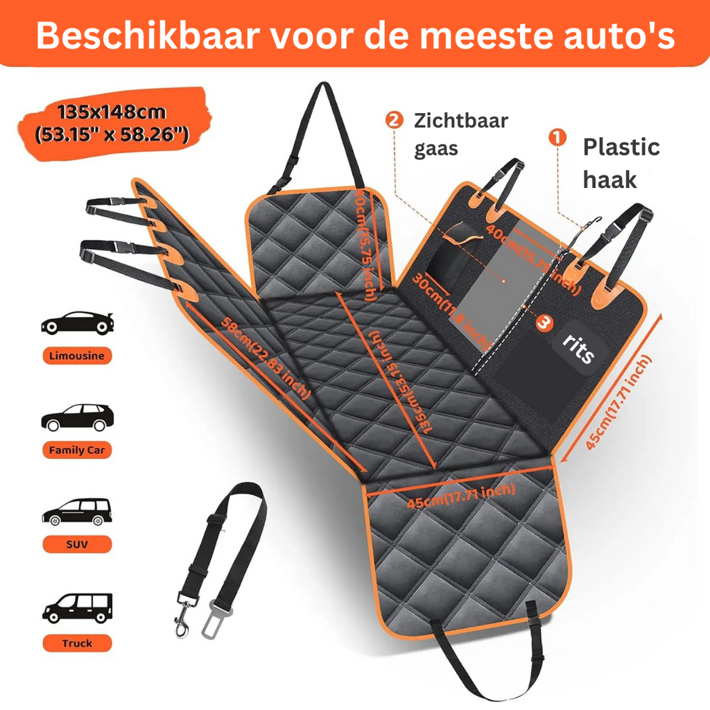 TravelGuard Protector – Luxe Stoelbeschermer voor Huisdieren