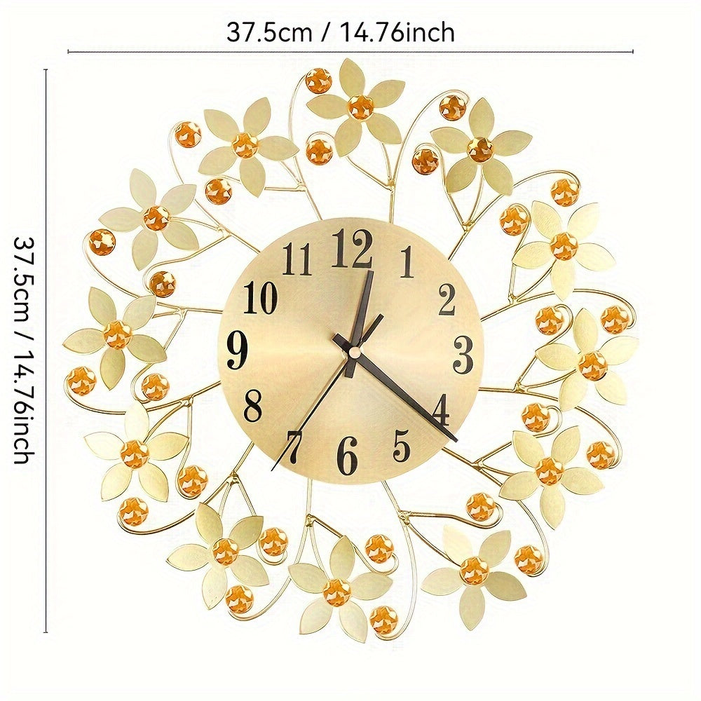 EleganceClock - Designer Wall Clock 14 Inch Black