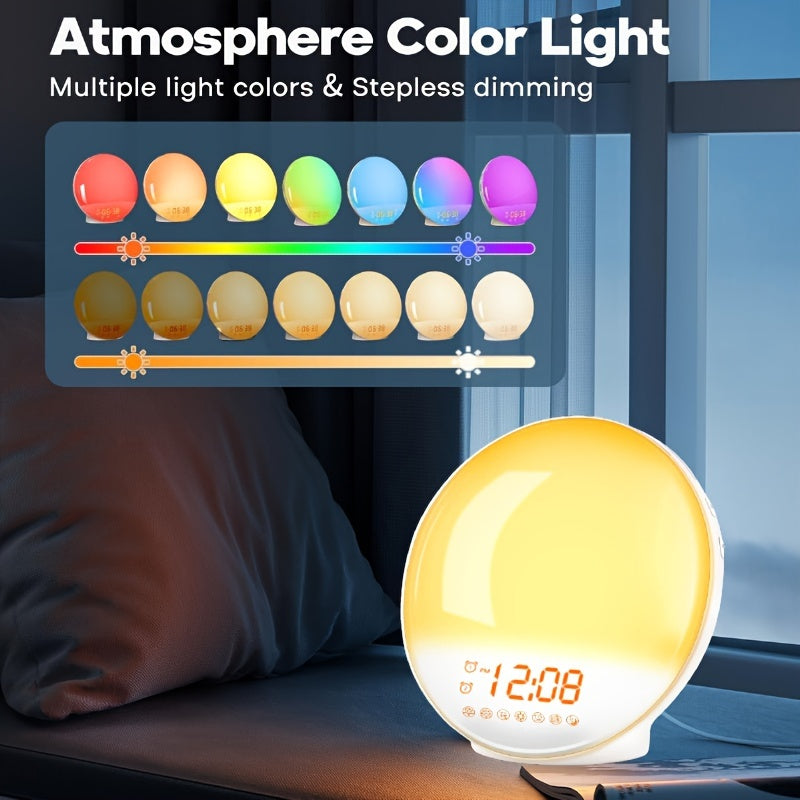 AlarmGlow – Smart Sunrise Alarm Clock with Dual Alarm