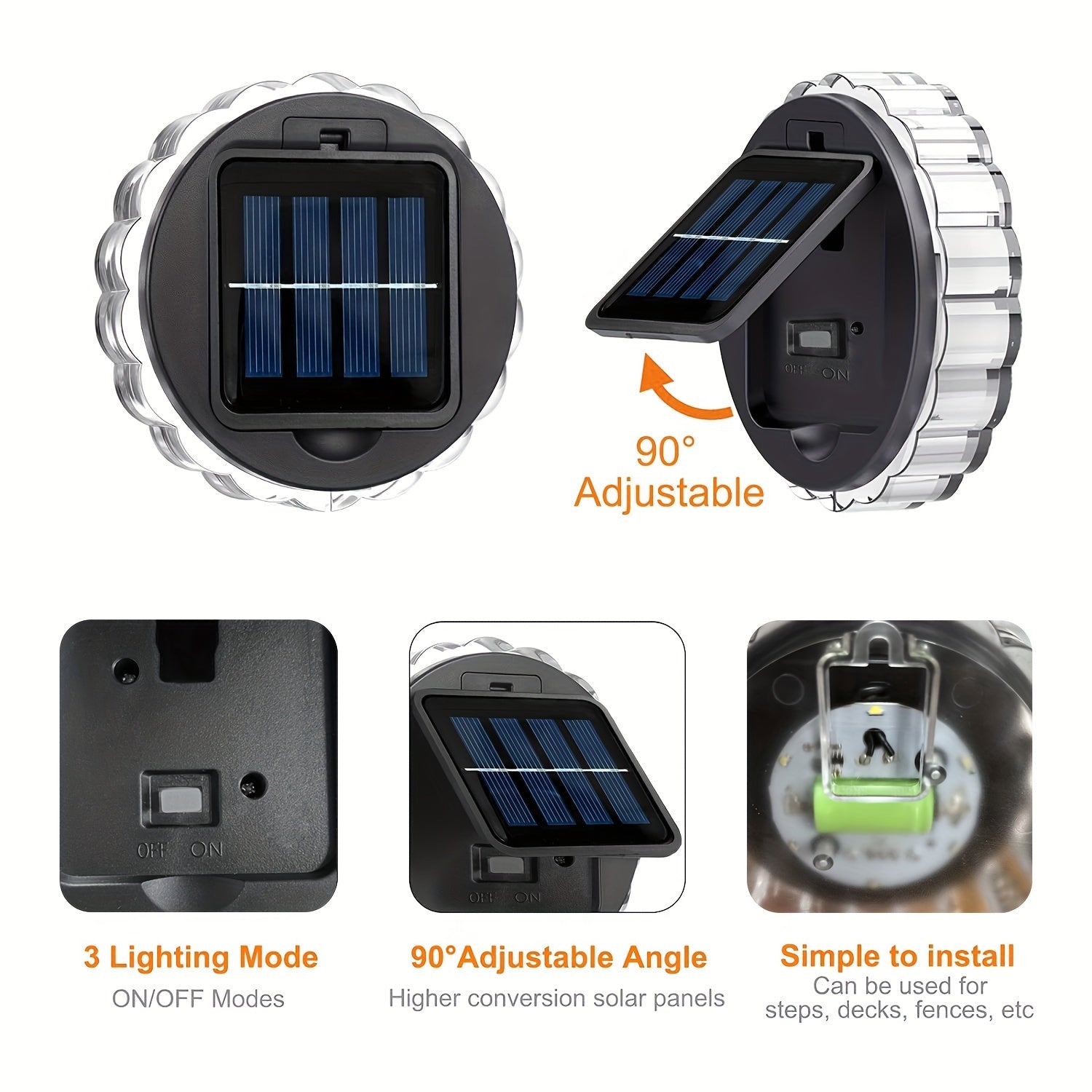 SolarGlow Lights – Set of 4 Solar-Powered LED Outdoor Lights
