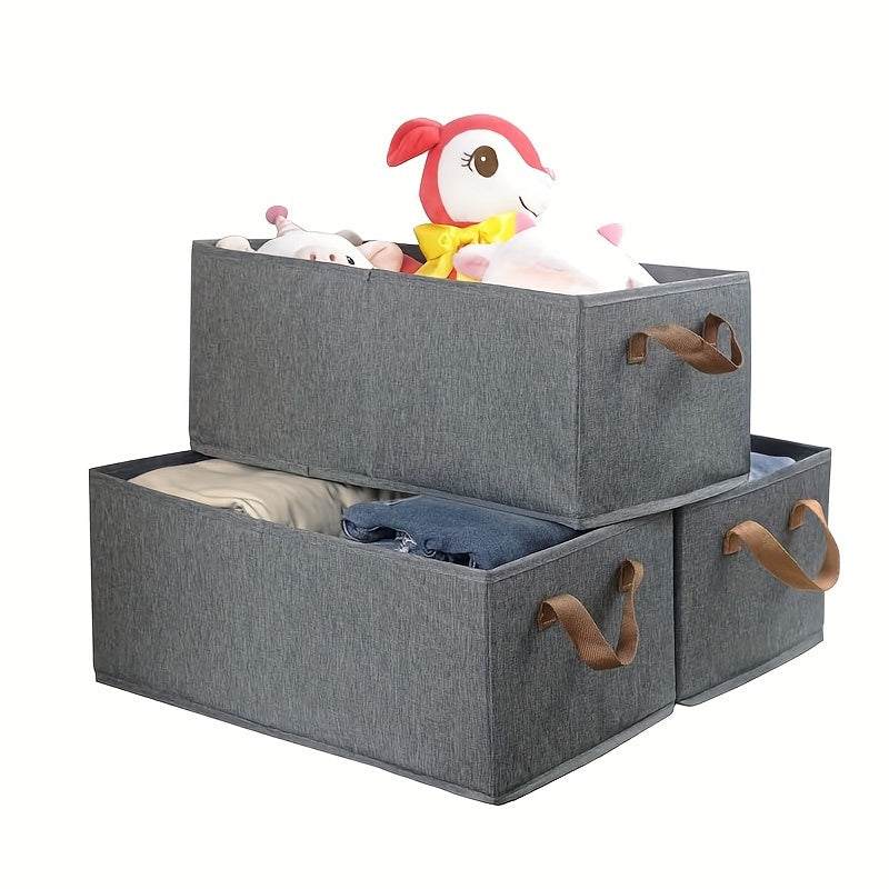 ChicOrganize - Elegant Foldable Storage Baskets Set of 3