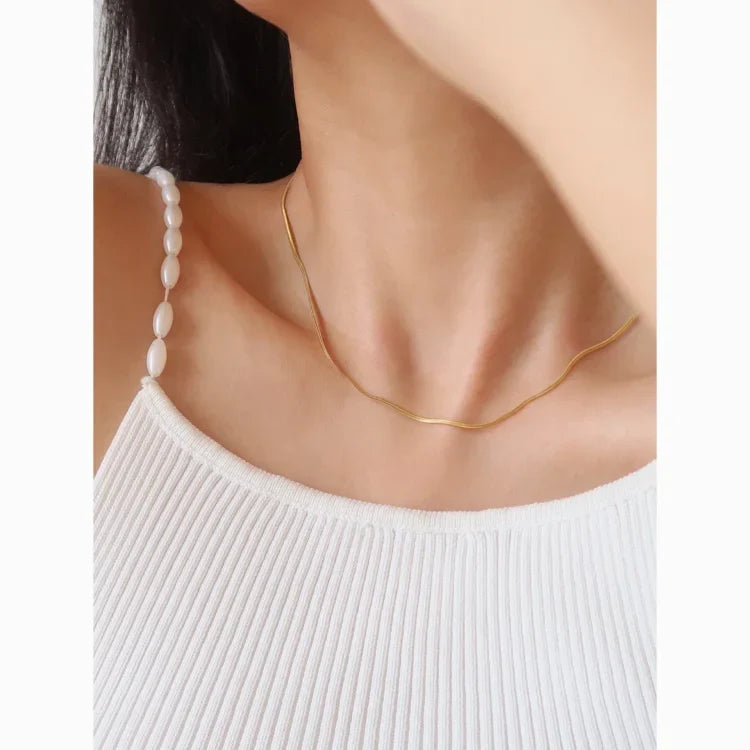 Elegant Slim Snake Chain - Isis