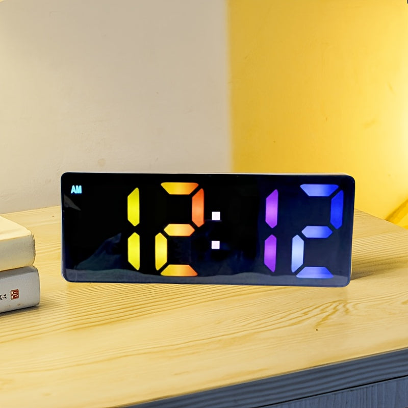 DigiTime Clock - Stylish LED Alarm Clock with Date Display