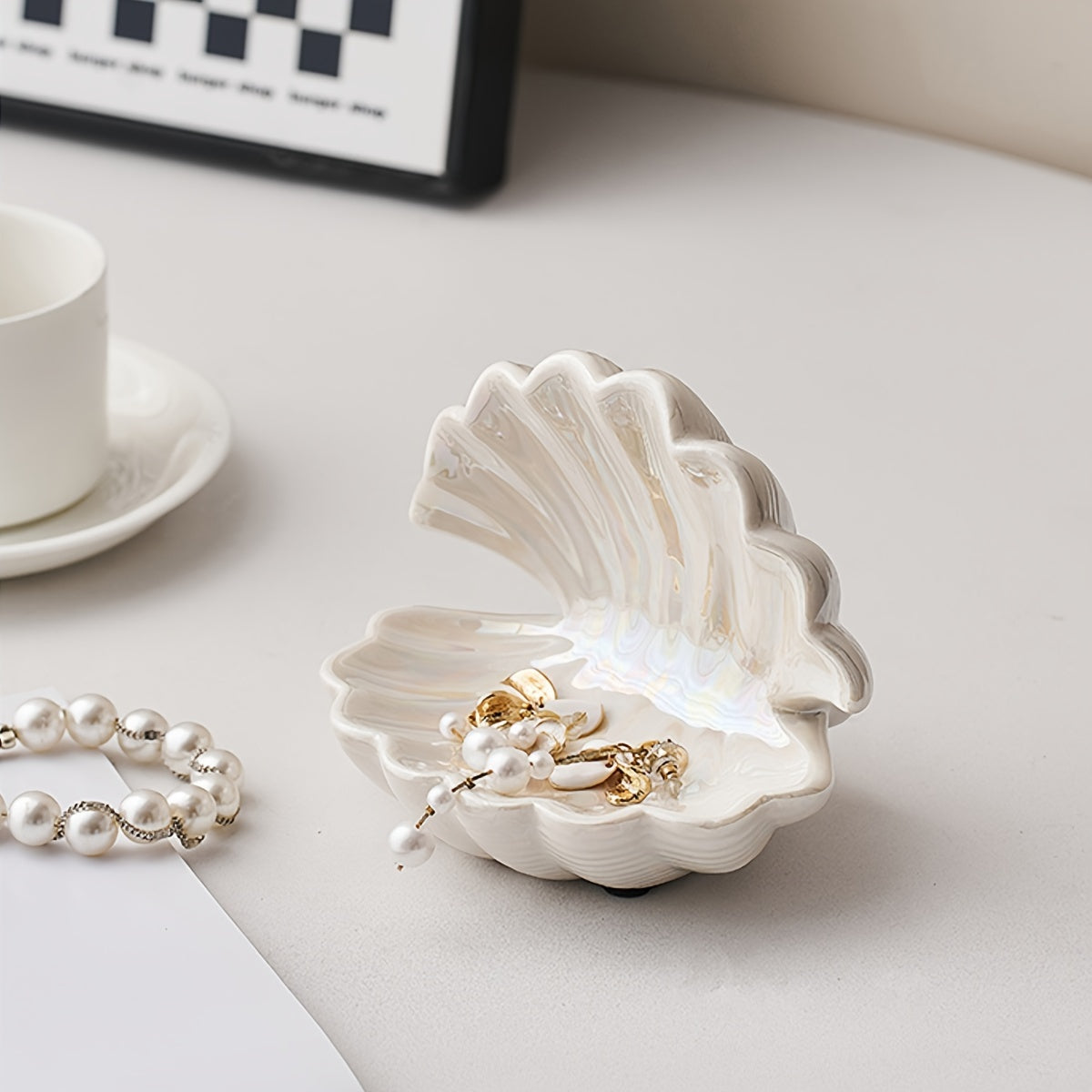 ArtBowl - Elegant Porcelain Jewelry Bowl for Decoration