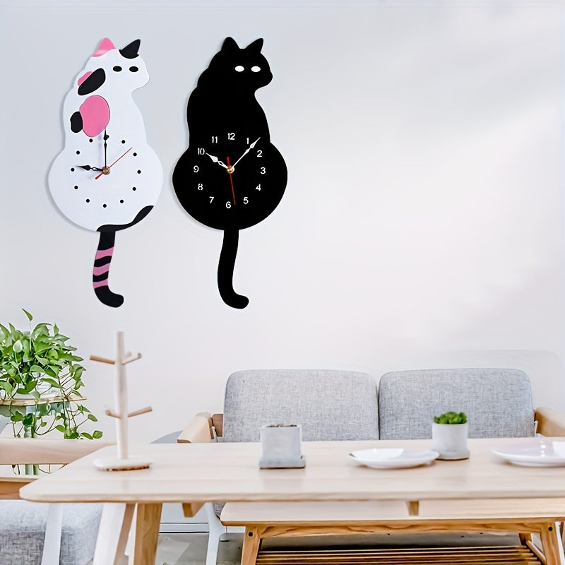 SwingTail Clock - Silent Swinging Tail Cat Wall Decoration