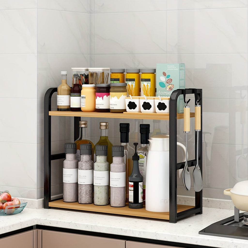 Spicify Storage Rack - Stylish Stainless Steel Kitchen Storage Rack for Organization