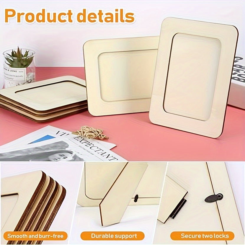 CreativeFrame – Set of 10 DIY Wooden Photo Frames
