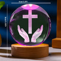 CrystalGlow Lamp - Elegant 3D Crystal Night Light