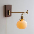 ChicGlow - Elegant Wall Lamp Made of Wood and Ceramic