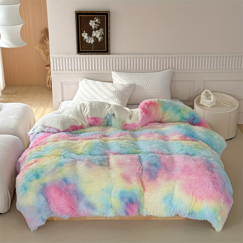 Luxurious Thick Lambskin Blanket for Warmth and Elegance