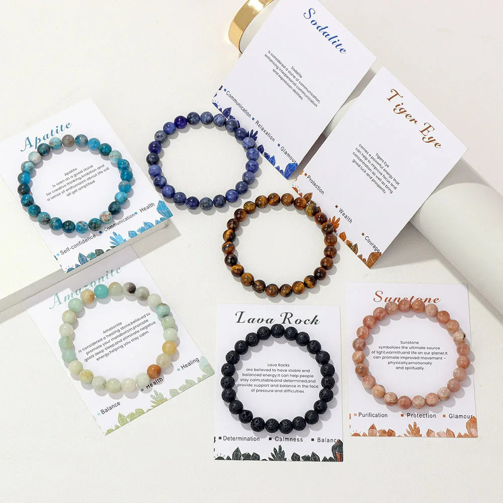 Aria: Natural Crystal Bracelet for Healing Energy