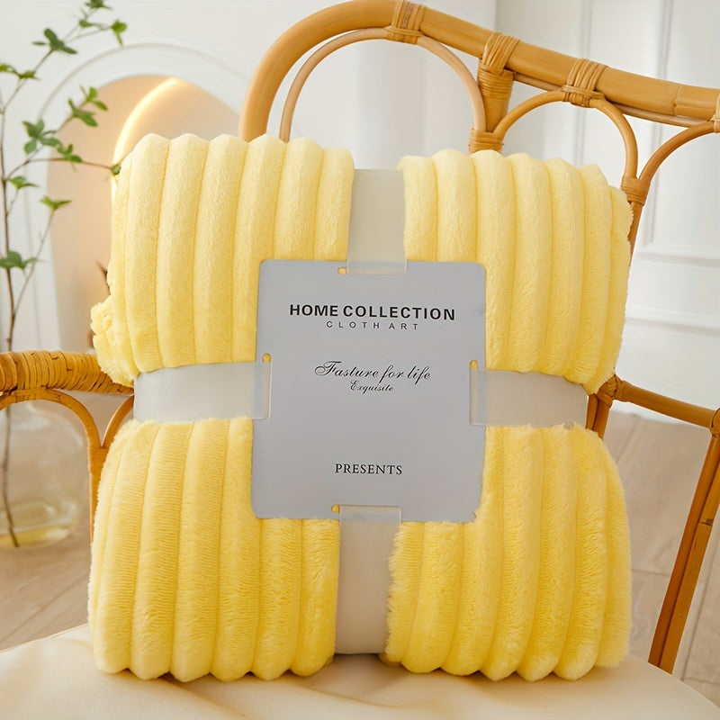 Luxury Flannel Polyester Blanket – Ultimate Comfort & Warmth