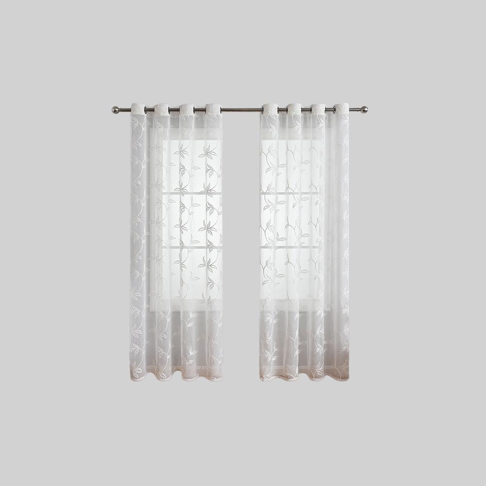 NatureGlow Curtains - Luxury Blackout Curtains with Floral Design