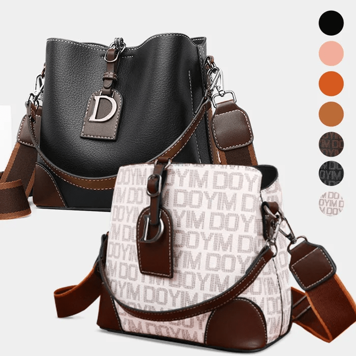 LuxeCarry - Elegant Leather Shoulder Bag with Ample Space