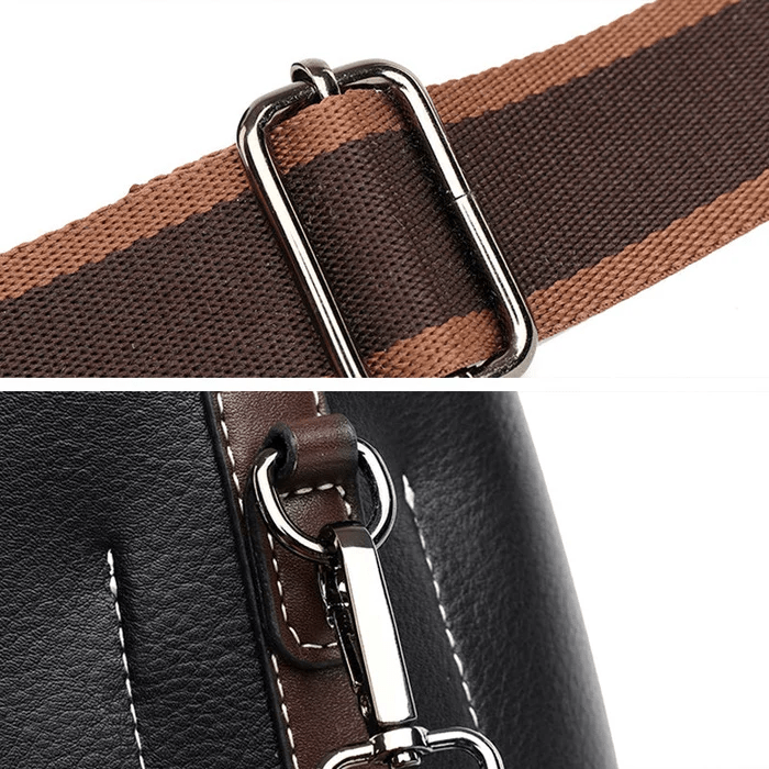 LuxeCarry - Elegant Leather Shoulder Bag with Ample Space