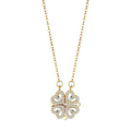 Lucky Charm Necklace - Elegant Heart-Shaped Gold Necklace