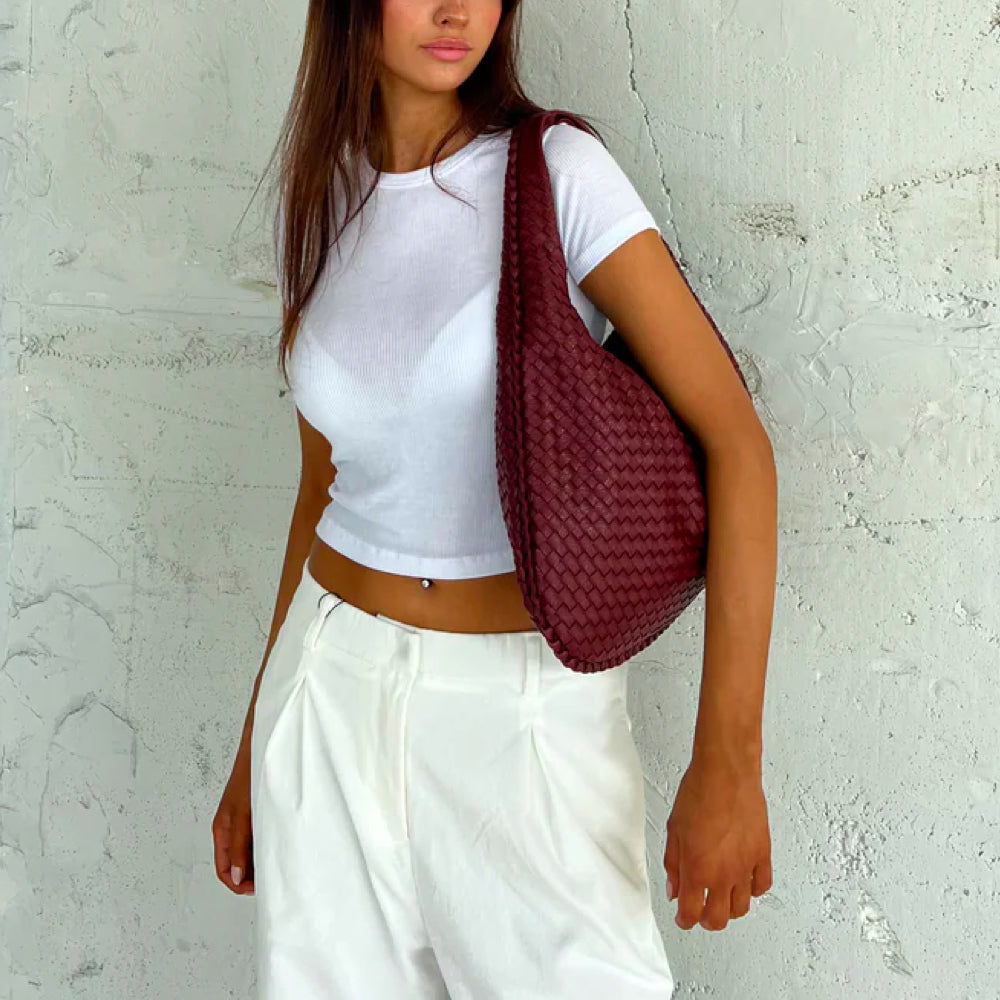 WeaveLux - Elegant Large Women's Shoulder Bag