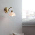 SfeerLuxe - Weathered Glass Wall Light with Gooseneck