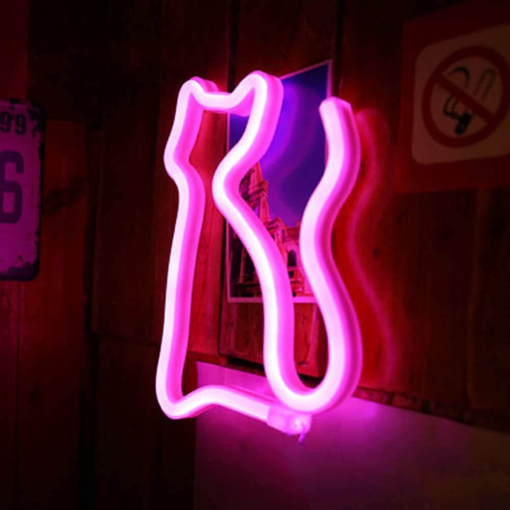 Trendy Kitty Neon Lamp - Enchanting Lighting for Every Room