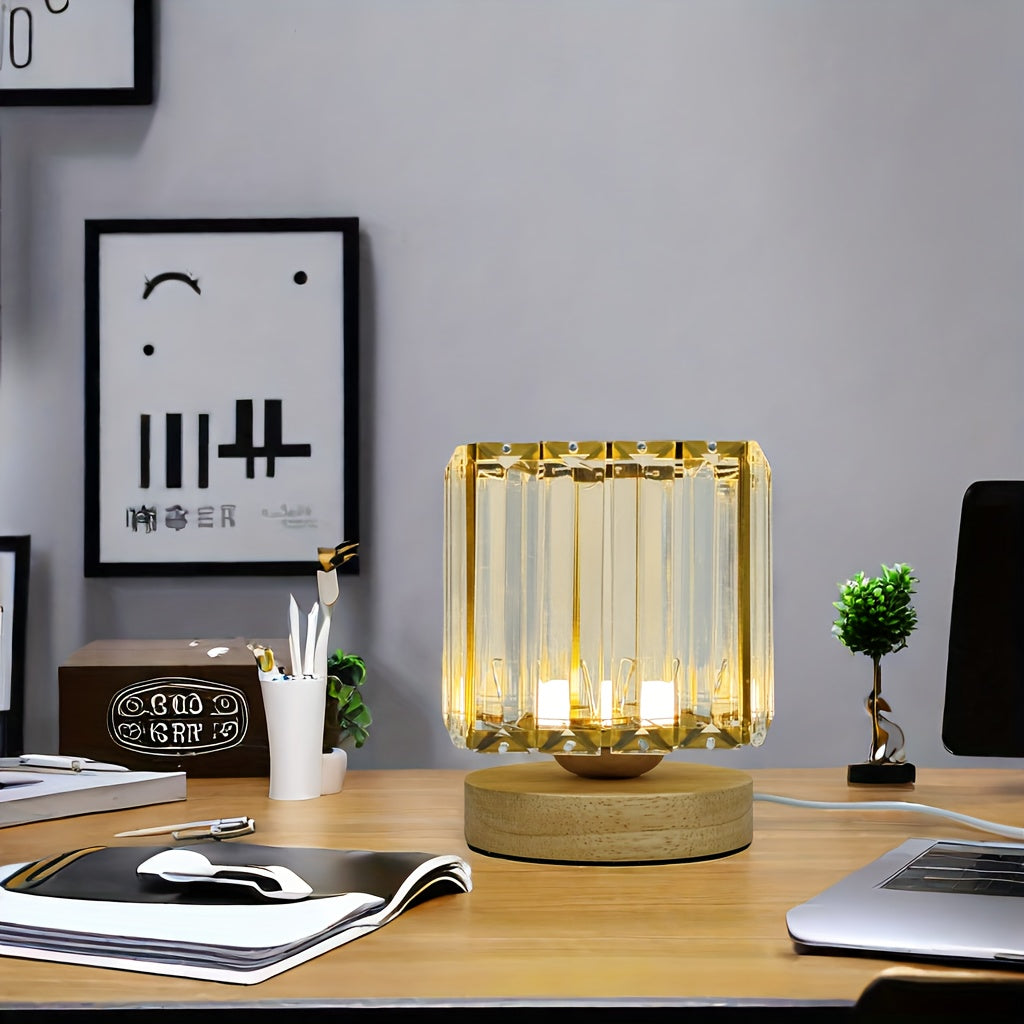 LumiCrystal - Luxury Crystal Table Lamp with LED
