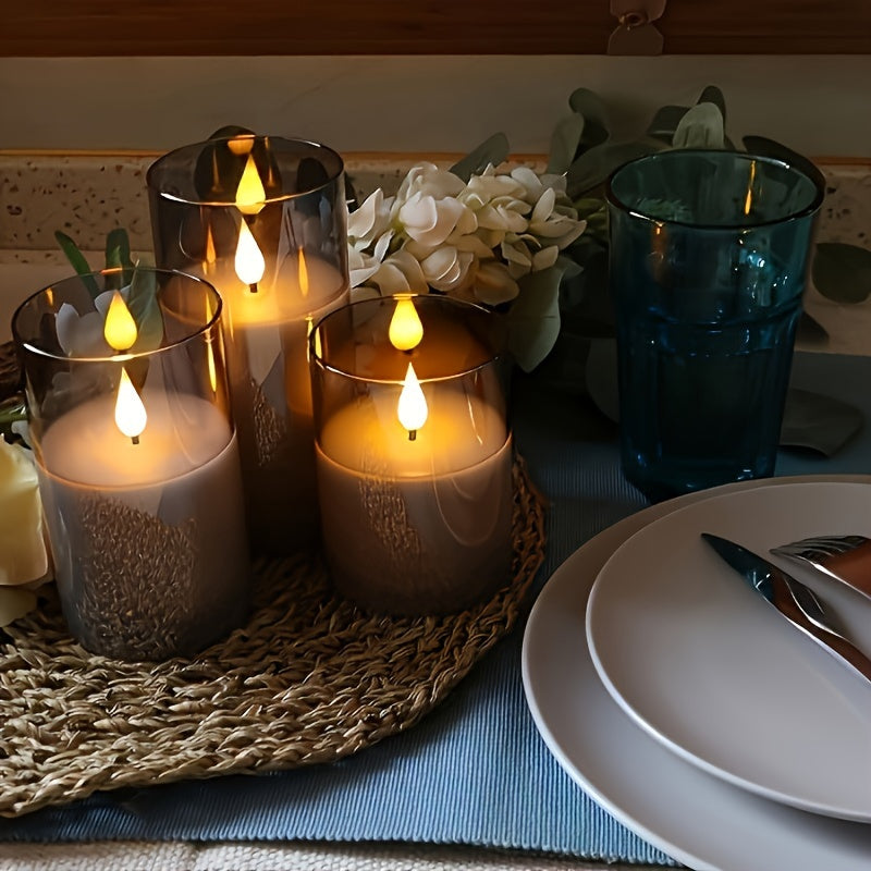 FlameFree LED Candle Set – Stylish Ambient Lighting for Indoor and Outdoor Use