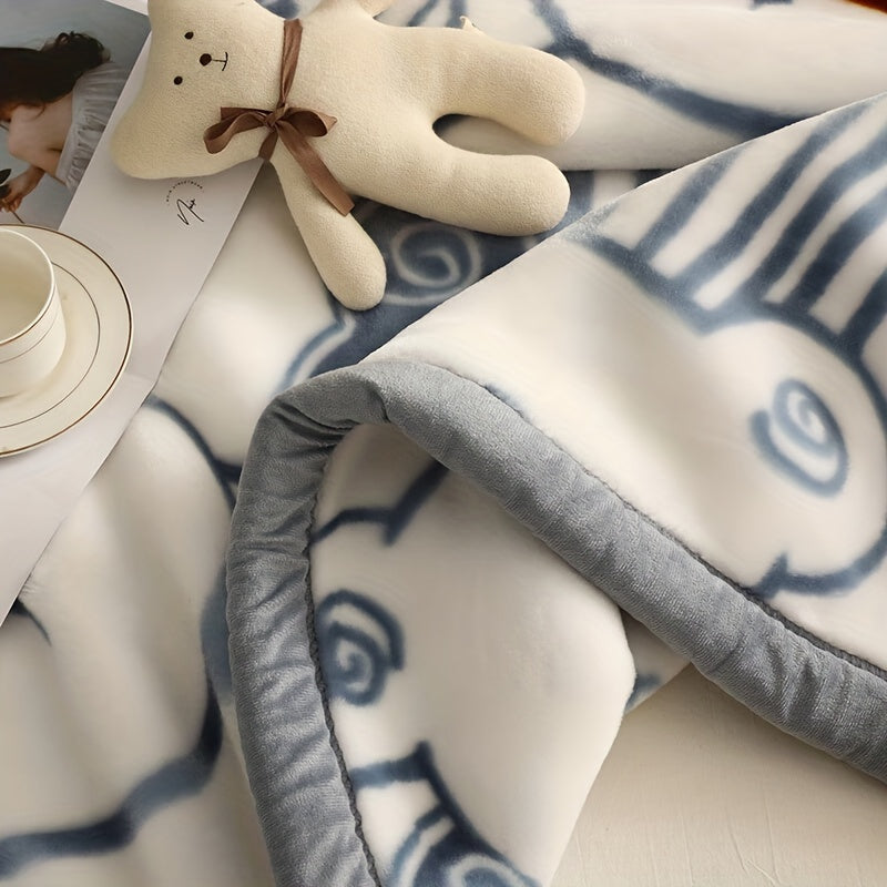CozyCartoon Fleece Blanket - Soft and Cheerful