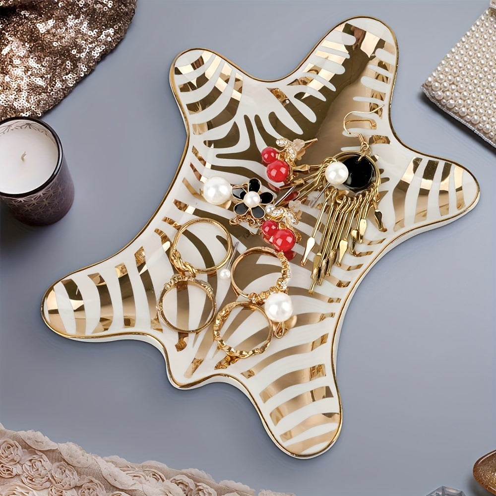 Charming Ceramic Dish - Elegant Ceramic Jewelry Dish