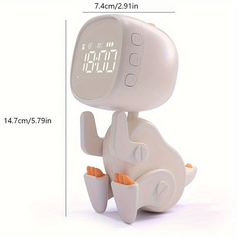 TimeDino - Creative Cartoon Alarm Clock with USB