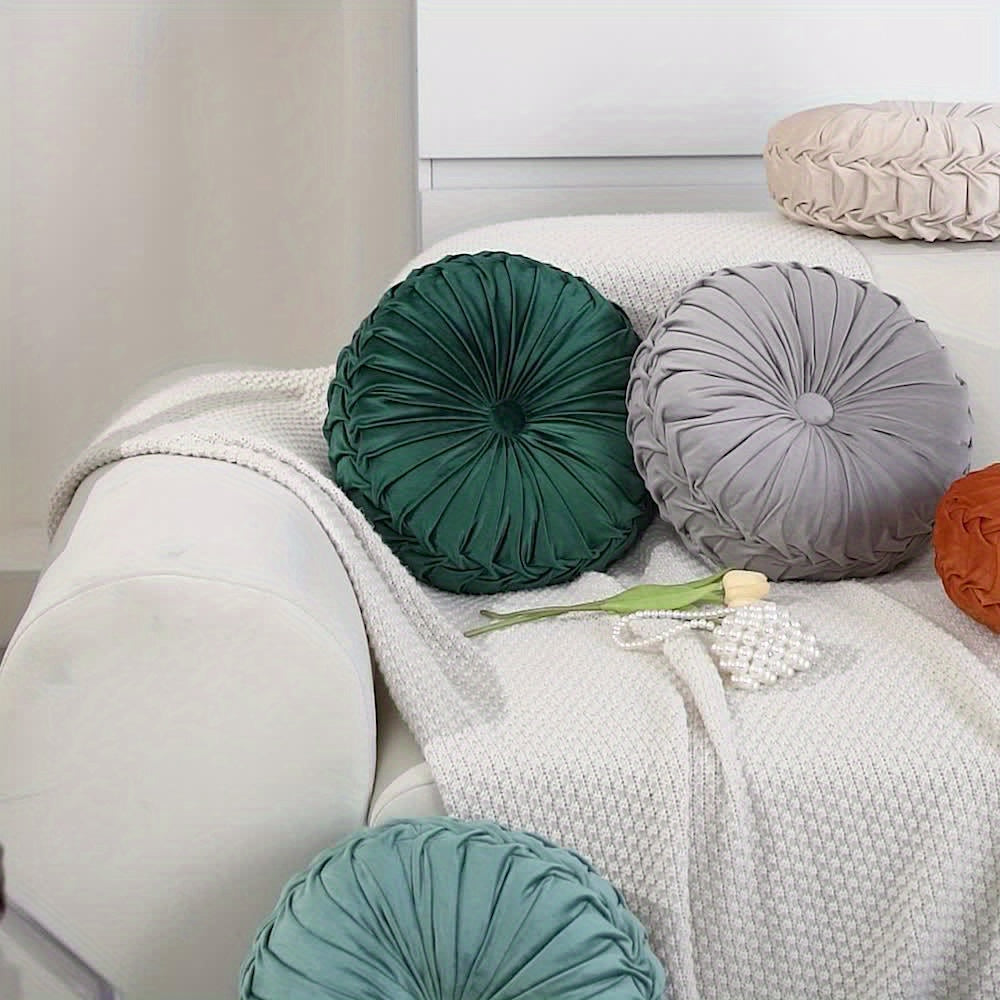 Velvet Pumpkin Cushion - Luxury Plush Cushion for Comfort