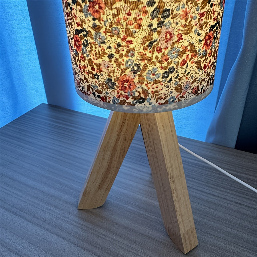 WoodLight Table Lamp - Minimalist Wooden Lamp with USB