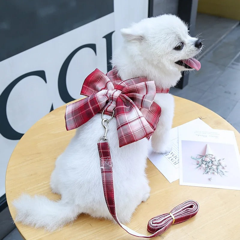 Aurélien Harnais – Stylish Dog Harness with Bow