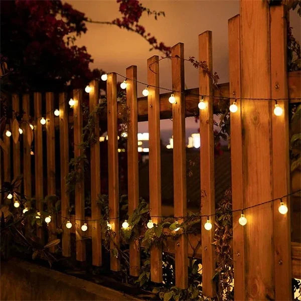 TwinkleGlow - Enchanting Outdoor Solar String Lights