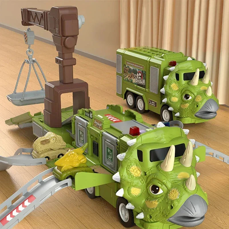 DinoRoar Truck - Foldable Dinosaur Adventure Wagon