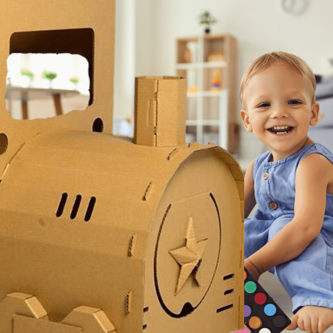Montessori Creative Cardboard Set - DIY Figures Building and Playing