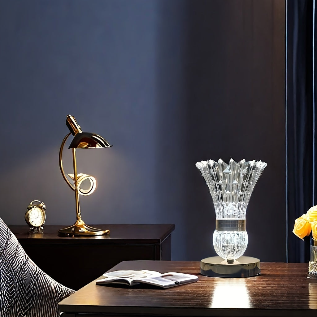 GlowSphere – Adjustable LED Touch Lamp with USB