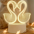 SwanLight – 3D LED Table Lamp with Modern Acrylic