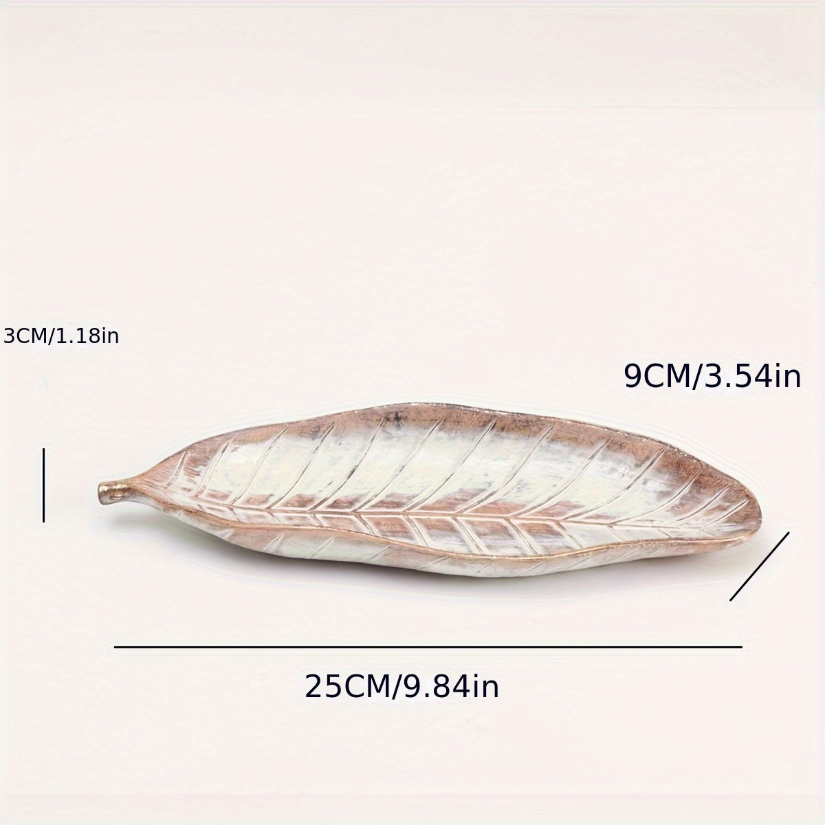 LeafTray – Elegant Resin Leaf-Shaped Tray for Interior Decoration