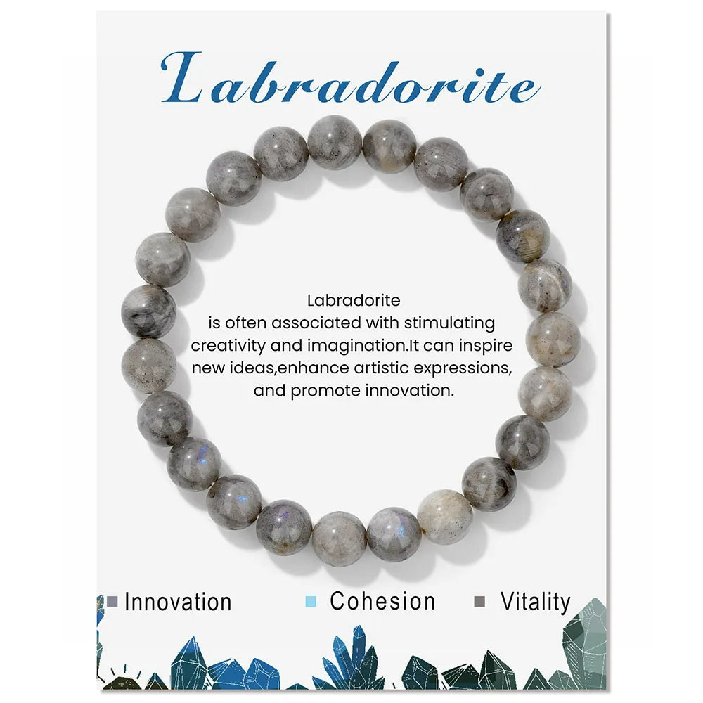 Aria: Natural Crystal Bracelet for Healing Energy